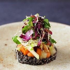 Quinoa, Sweet Potato, Walnut & Apple Salad